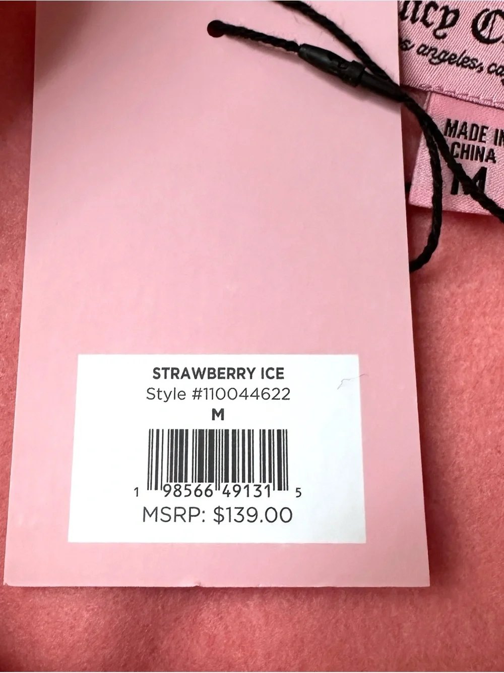 NWT Juicy Couture Pink Coral 